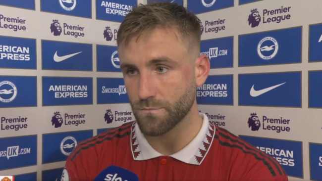 Luke Shaw points finger at Man Utd team-mates over mistake that cost them vs Brighton