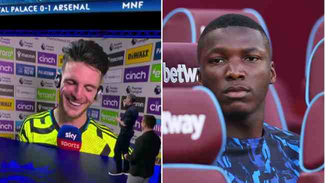 Declan Rice jokes about Moises Caicedo’s Chelsea transfer fee