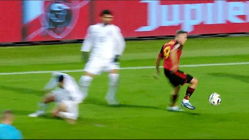 Leandro Trossard defied physics with outrageous skill in Belgium vs Azerbaijan game