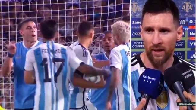 ‘Angry’ Lionel Messi tells Uruguay stars to ‘learn respect’ after lewd gesture & Argentina fight