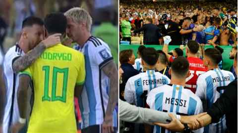 WATCH: Furious Lionel Messi confronts Real Madrid star after brutal dig in Brazil vs Argentina