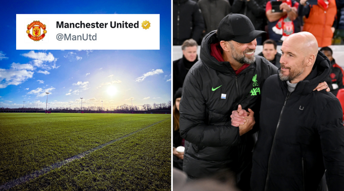 Man Utd brutally ‘troll’ Liverpool with social media message after Klopp announcement