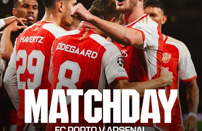 WATCH – Porto vs Arsenal: Live stream