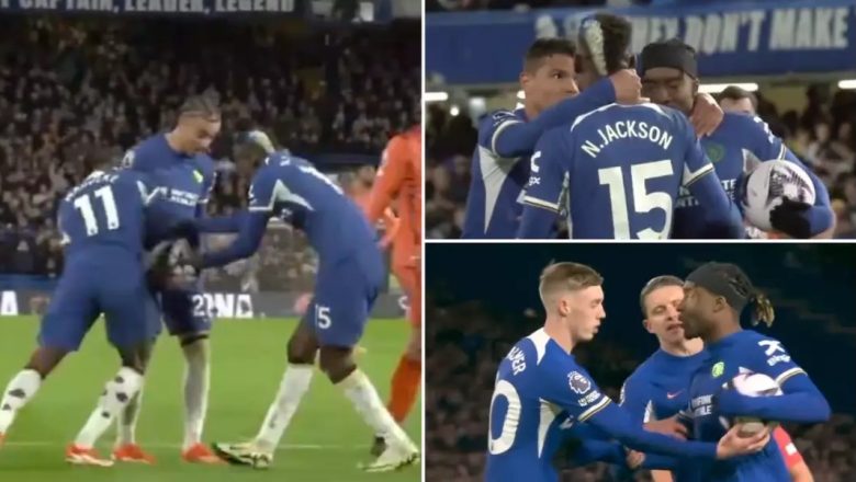 Unseen footage of Chelsea stars arguing about penalty shows exactly what happened