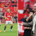 WATCH: Man Utd star throws strop at Ten Hag during Arsenal defeat