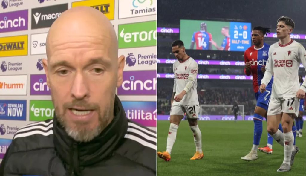 Ten Hag calls out five ‘unprofessional’ Man Utd players after Crystal Palace defeat