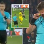 The reason why Champions League referee burst into tears after Dortmund’s win over PSG