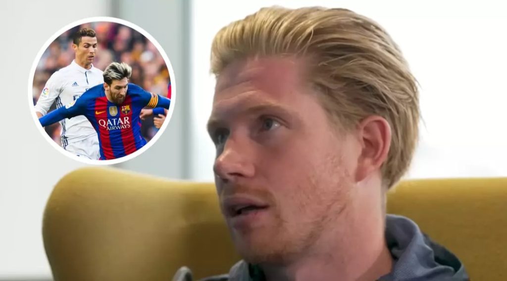 Kevin De Bruyne didn’t hesitate when asked if he would prefer to play with Ronaldo or Messi