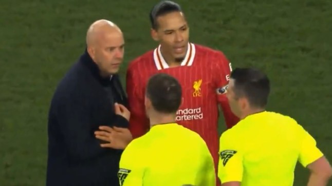 What ‘angry’ Arne Slot told Michael Oliver after red card in Liverpool draw vs Everton