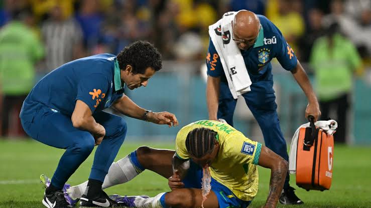 Worrying moment Joao Pedro vomits in Brazil game after colliding with Martinelli leaves Chelsea fans concerned